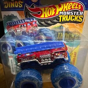 Monster Trucks Red and Blue Toy